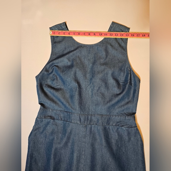 NY&Company Blue Jean Jumpsuit ~ sz XL - Picture 10 of 16